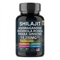 Shilajit ir Ashwagandha 8-in-1 Komplekso Kapsulės su Ženšeniu ir Cordyceps – 60 Vienetų 1pack