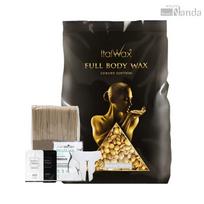 Italwax Premium Cleopatra Kietos vaško granulės Viso kūno Brazilijos depiliacijos medžiaga 1kg 1 vnt. black