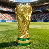 Heraklio taurės Futbolo Trofėjus Dervos Ornamentas - Pasaulio Taurės Atminimo Gerbėjo Apdovanojimas World Cup Mug brown