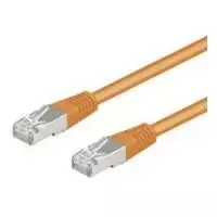 Wentronic Goobay CAT 5e jungiamasis laidas, F/UTP, oranžinis, 0,5 m - CCA vario mišinys (93456)