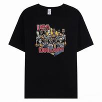 Nauji vyriški vasariniai 1992 m. krepšinio medvilniniai marškinėliai, vintage stiliaus, su apvalia apykakle, kvėpuojantys, 90-ųjų Dream Team, unisex drabužiai, JAV viršutiniai drabužiai L gray