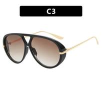 Vintage Oversized Sunglasses Women Retro Square Big Frame Sun Glasses Female Black Yellow Ins Style Oculos De Sol gray