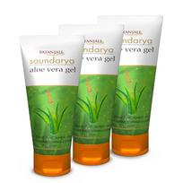 Patanjali Saundarya Aloe Vera Gel 150 ml X Pack Of 3 Deep Hydration Soothing Face Body Moisturizer For All Skin Types green