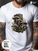 Oversized summer T-shirt with  Mushrooms  print 2XL