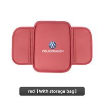 For VW Car Leather Center Console Armrest Pad Anti-Scratch Protector Cushion For VW Golf GTI Passat Tiguan Wheel Center Caps SDAK-C204 juoda