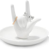 Creative Nordic Gesture Ring Stand Decorative Light Luxury Ceramic Jewelry Plate With Tray Hand Storage Tray Home Decor balta