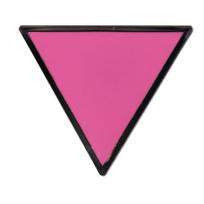 Rožinis trikampis emalio sagė LGBT teisių palaikymo Simbolis Vėliava Gėjų ir lesbiečių dovana Dekoratyvinė pink