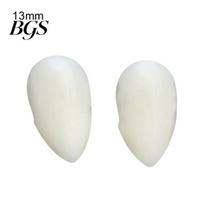 2 vnt. 13/15/17/19 mm Helovinas netikras vampyro dantų iltys, protezai, atramos vakarėlio dekoras 13mm white