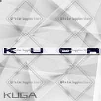 New Zinc Alloy KUGA Badge Car Body Trunk Fender Adhensive Lettering Emblem 3D Decal Sticker For Ford Kuga ST Line Styling gray