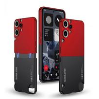 Premium PC Case Nothing CMF Phone 2 Pro Magnetic Snap-On Back Cover Shockproof Anti-Scratch Slim Design In Multiple Colors Nothing CMF Phone 2 Pro raudona juoda spalva