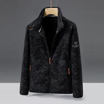 Big Size Polar Fleece Jacket Men Stand Collar Plus Large Sports Golf Wear Camping Coat Male Spring Autumn Outerwear 8XL