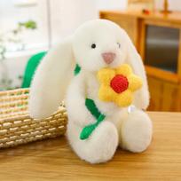 Big-eared rabbit plush toy doll cross-border new cute bunny doll birthday gift 40cm beige