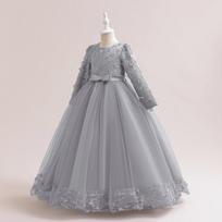 Mergaičių princesės suknelės pasirodymas 150 black