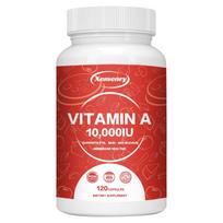 Vitamin A capsules, 10,000 IU per serving, immune system multivitamin, dietary supplement, suitable for adults. 120*1