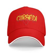 Danhausens Cursed Baseball Cap Yk Cool Trucker Hat Summer UnisexTeens Outdoor Gym Baseball Caps One Size blue