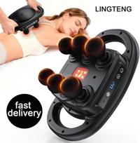 2026 New Gift Muscle Recovery Massage Gun Deep Tissue Massager - 6 Heads, 9 Gears 4 Modes, Handheld Back Muscle Percussion, Perfect Gift Type C Charge beige