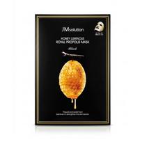 JMSOLUTION Honey Luminous Royal Propolis Mask (10 Sheets) 1 pack black