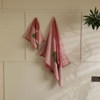 Long-staple Cotton Big Tulip Towel Class A Double-color Bathroom Absorbent Towel 35*34cm brown