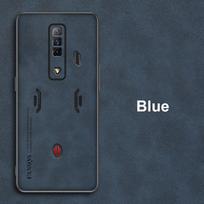 Prabangus odinis dėklas, skirtas ZTE Nubia Red Magic 7 7S 6 6S Pro Cover Silikoninis pilnos apsaugos telefono dėklas, skirtas RedMagic 6 7 Pro Coque For Red Magic 6S Pro raudona