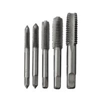 5PCS Metric Thread Tap Set Tap Wrench HSS Screw Thread Cutting Tool For M5-M12 Hand Tap Set  Hardware Tool Accessories China Mainland gray