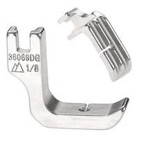 1X Industrial Sewing Machines Piping Foot 1/8  1/4  3/16  Double Sided fit for Brother Singer Juki Single Needle Sewing Machines white