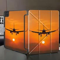 Tablet Case For iPad Air 4 5 M3 M2 1 2 M4 11inch Pro 2025 Pro 11th 10th 9th 8th 7th 12.9inch Mini 6 7 Holder Cover Orange Sky iPad Mini 7 8.3 black