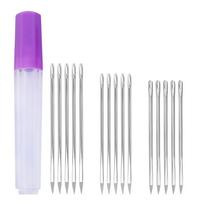 Multifunctional Big Eye Sewing Needle for Leather Crafts and Repairs Pointed Stitching Needle Set for Knitting Sewing