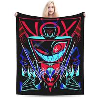 Relax Alastor Vox Blanket Quality Super Soft Hazbines Hoteles Bedding Throws Winter Kids Adult Couch Bed Aesthetic Bedspread Size: 75*100cm, Weight: 230 GSM blue
