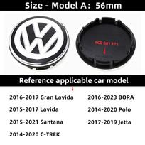 4 vnt. Volkswagen ratlankio centrinis dangtelis Automobilio stebulės dangtelis Priedai VW GTI Polo Golf Passat Tiguan Arteon Touareg Taigo Caddy Jetta kyzm50 black
