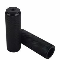 BMX Aluminum Zinc Zinc Alloy Metal Mountain Bike Front Rear Wheel Foot Pegs Footrest Stunt Pegs Axle Pedal juoda