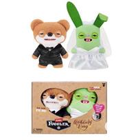Original Fuggler Funny Ugly Monster Plush Toy Limited Edition Wedding Couple Set Engagement Desktop Decoration Gift For Lovers beige
