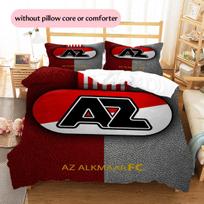 AZ Alkmaar Pattern Bedding Quilt Set  Home Decoration  Gift (1 * duvet cover + 2 * pillowcase  without core).xwn 135x200cm red
