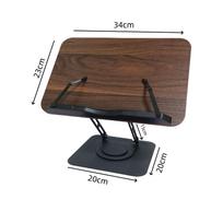Walnut Rotating Adjustable Children's Desk Book Stand brown