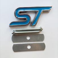 3D Metalinis ST Priekinės Grotelės Emblema Ženklelis Automobilio Galinės Bagažinės Auto Lipdukas Ford Focus Mondeo Fiesta Edge Escort MK2 MK3 MK4 MK5 MK7 red
