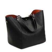 Tote Bag for Women, Big Capacity Tassel Handbag, Large Capacity Waterproof Modern Handbag with Inner Pocket for Work School Leisure -4 less black