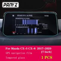 Skirta Mazda CX-5 CX-8 2017- Automobilių GPS navigacinė plėvelė LCD ekranas Grūdinto stiklo apsauginė plėvelė nuo įbrėžimų 1 PCS black