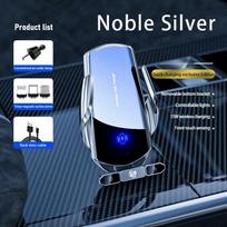 Wireless Car Charger Magnetic Head Fast Charging Air Vent Suction Cup Bracket Phone Sucker Holder For iPhone Xiaomi Samsung S20+ sidabras