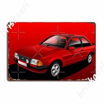 Poster Artwork Escort Xr3i Metal Signs Club Party create Plaques Kitchen Tin sign Posters 20x30cm red