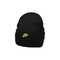 Nike Double-Sided Smiley Face Decor Polyester Nylon Spandex Knit Hat Kids hats Black FB6493010 OS black