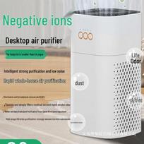 Air Purifier with Negative Ion for Home: Removes Formaldehyde, Secondhand Smoke, and Odors – Ideal for Mother and Baby gray