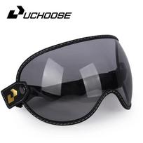Uchoose Tinka Visiems Senovinis Retro Atviras Pusiau Šalmas Motociklininko Šalmas Burbulinis Shield Viziozonė Lęšis Saulės Akiniai Akiniai Priedai pilka spalva