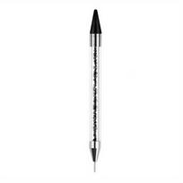 Rhinestone Picker Dotting Pen, Dual-ended Rhinestone Gems Crystals Studs Picker Wax Pencil Manicure Nail Art DIY Decoration Tool rožinė