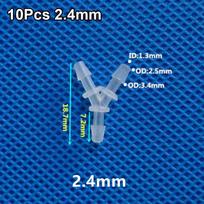 10Pcs New 2.4-15.8mm Y-Type Tee Connector PP PE Soft 3 Way Connector Plastic Hose Fittings for Aquarium Fish Tank Fittings gray