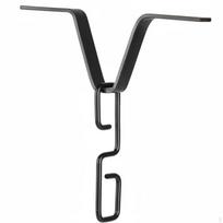 VShaped Gutter Adapter Universal Fit Rain Chain Hanger Hook Black black