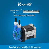KPAS100 24V Food-Grade Mini Peristaltic Pump: Small Stepper Motor, Low-Flow, Rubber Tubing. B143 blue
