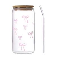 Stiklinės su dangteliais ir šiaudeliais 500ml Lanko formos stiklinė Matcha puodelis šaltai kavai, kokteiliui, matcha arbatos, geriamajam vandeniui Paauglių mergaitėms Namams 500ml white