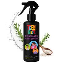 Healthbest Teens Rosemary Water Spray for Hair Growth 200 ml - Lightweight Hair Styling Mist for Kids and Teens for Hair Fall Control, Shine & Stron black