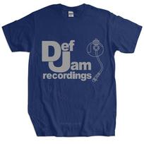 Mens summer cotton tshirt loose tops DEF JAM RECORDINGS T SHIRT MUSIC Cool Casual pride t shirt S gray