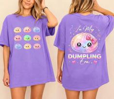 Cute Kawaii Dumpling In My Squishy Era PNG, Glitter Dumpling and kids tshirt Design, Coquette Women Girls Sublimation Digital Download 150 beige