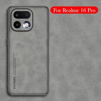 Leather Case For Realme 16 Pro Anti-fall Back Cover Case for REALME 16 PRO For Realme 16 Pro brown